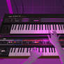 Roland Juno 6 and Yamaha DX7 Synthesizers