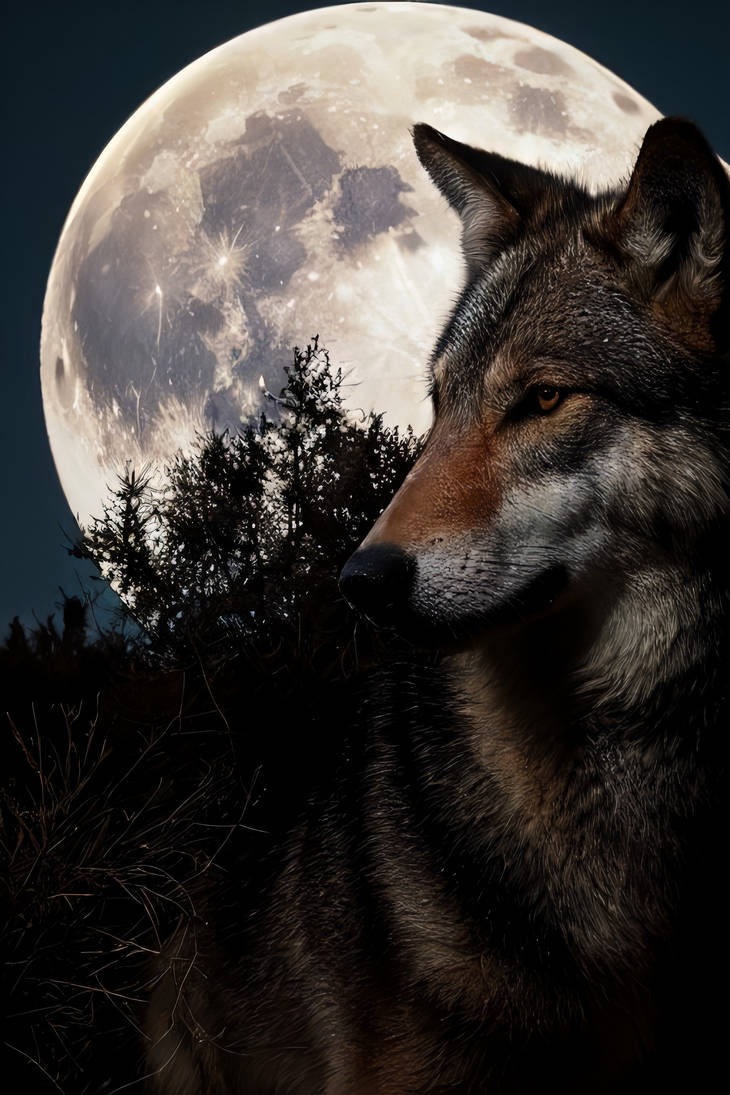 Moonlight Wolf by AI-SamaMJ on DeviantArt