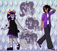 Ewenii and Lily (Homestuck ocs)