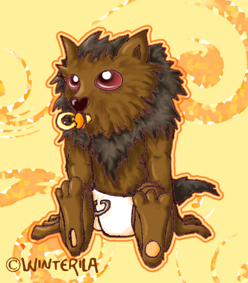 Baby Werewolf by oOWinterilaOo