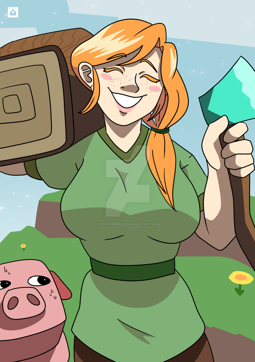 Minecraft Alex by JeffriedRice on DeviantArt