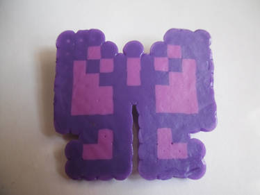 Tiny Purple 8-Bit Bow Hair Clip