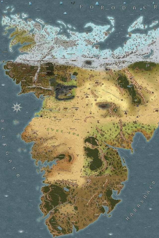 Middle Earth Renaissance Middle earth from Inkarnate (Not mine) by DonovaPham8000 on DeviantArt