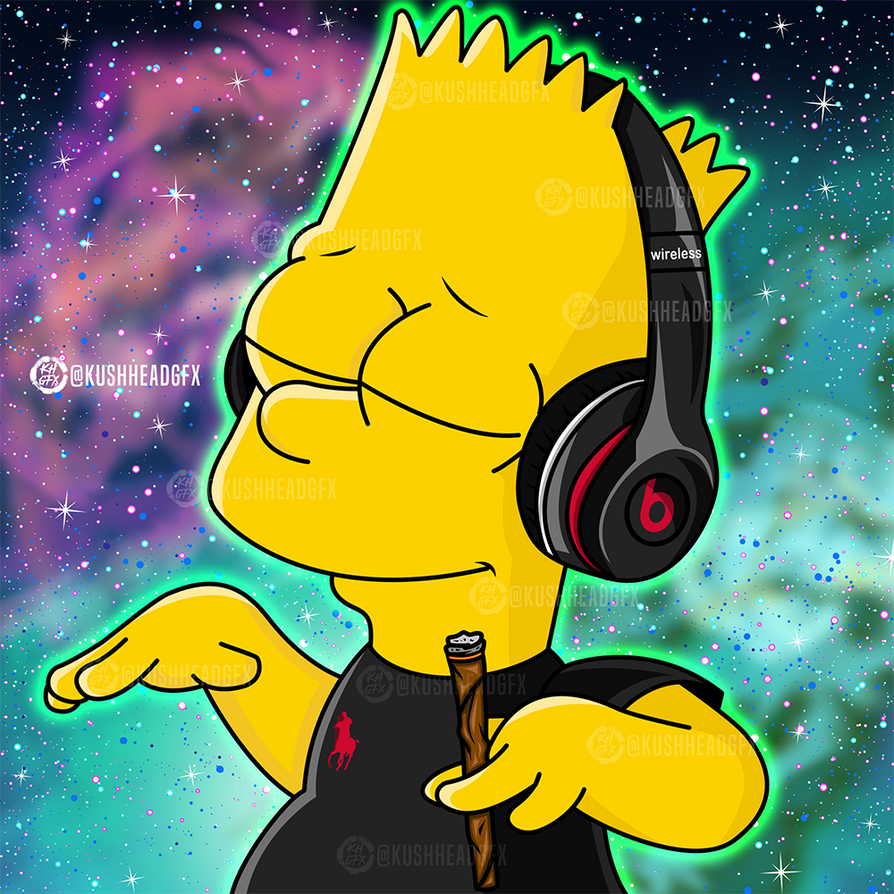 Bart Listening To Music by Kushhead21 on DeviantArt Bart Listening To Music by Kushhead21 on DeviantArt