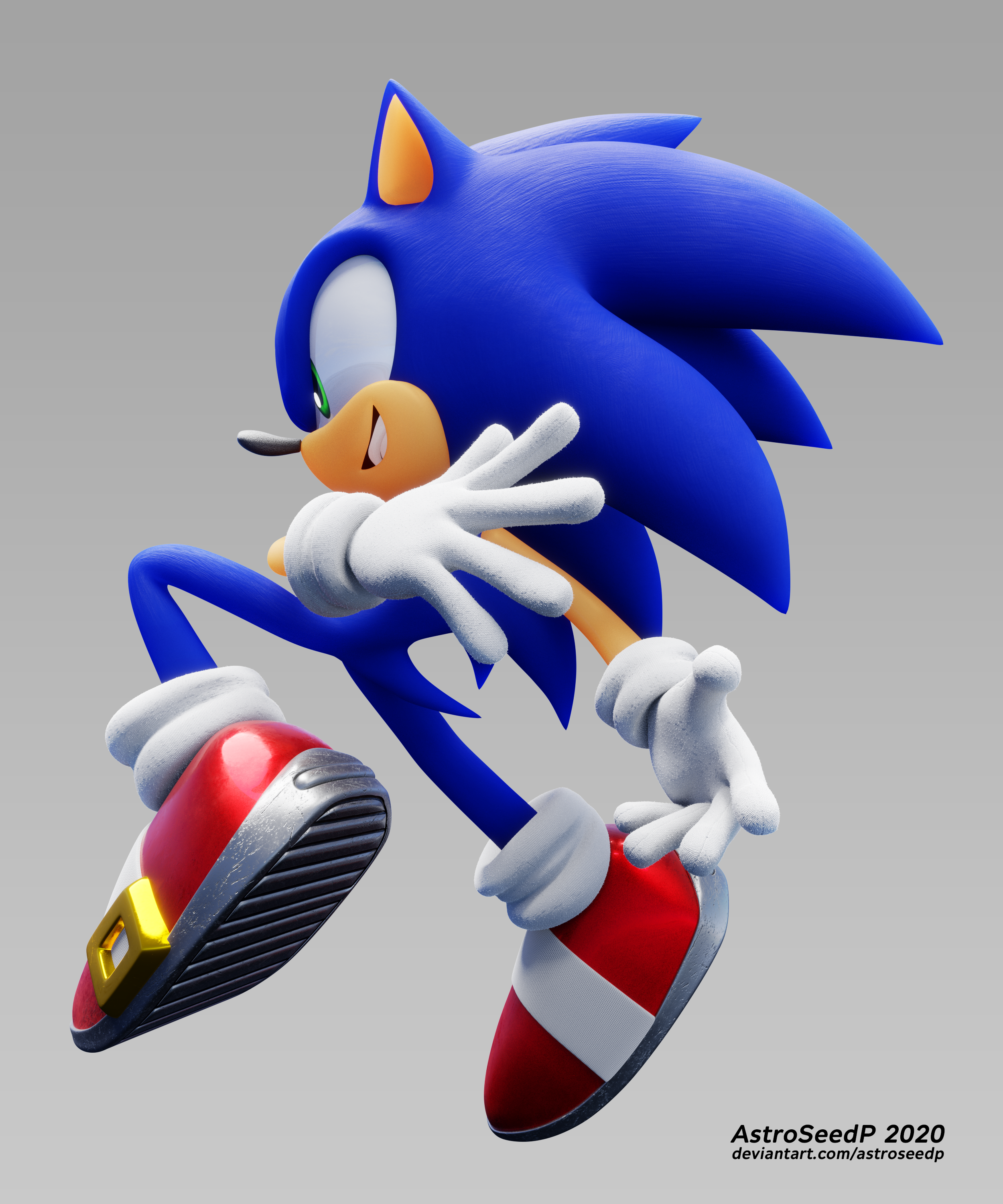 Sonic the Hedgehog render, Super Sonic 1 by Justin113D on DeviantArt