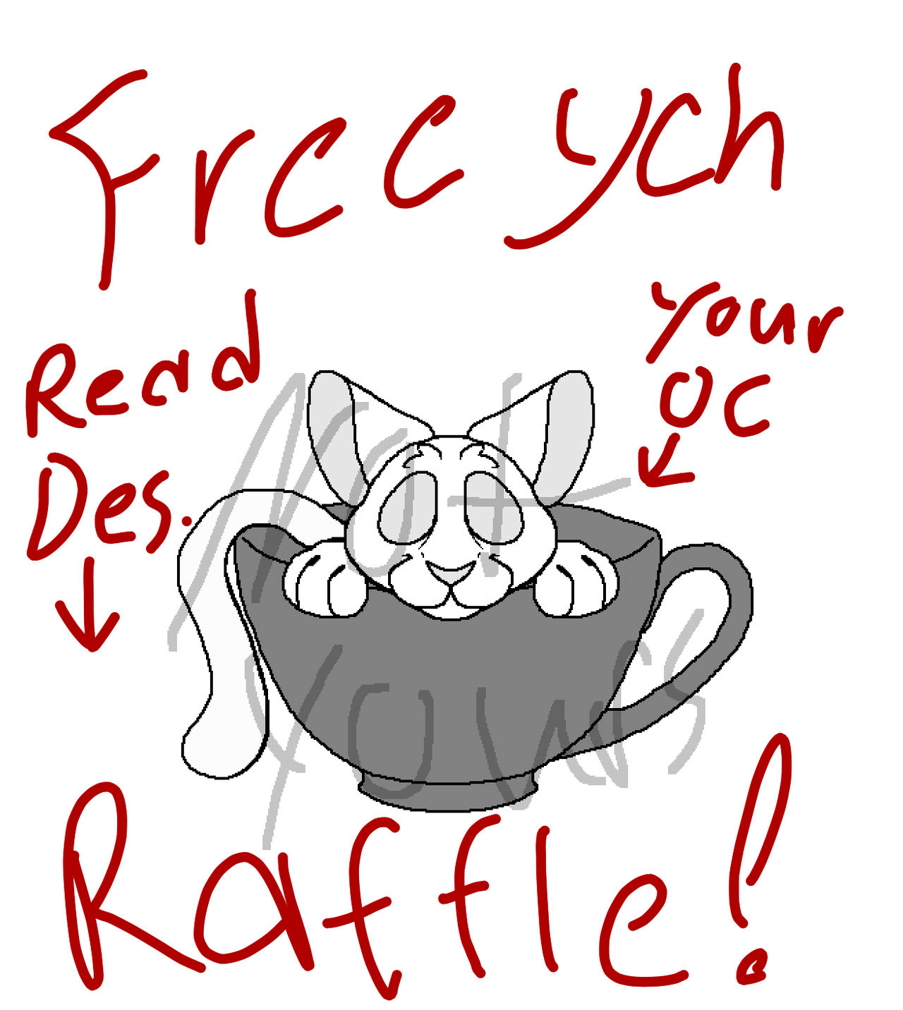Teacup Raffle Free 2 enter ych raffle!!! ( closed ) by dizeasedrat on DeviantArt