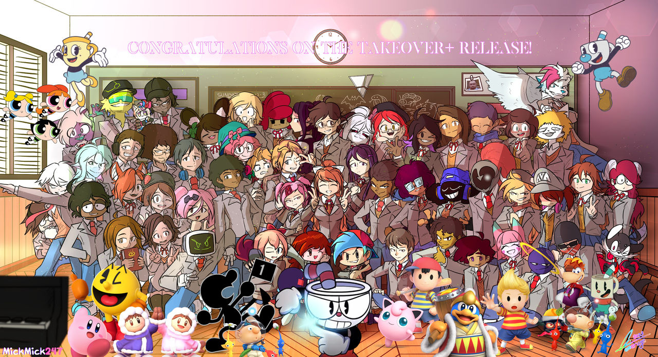 Every Doki EVERYONE IS HERE! - Doki Doki Takeover by MickMick247 on DeviantArt