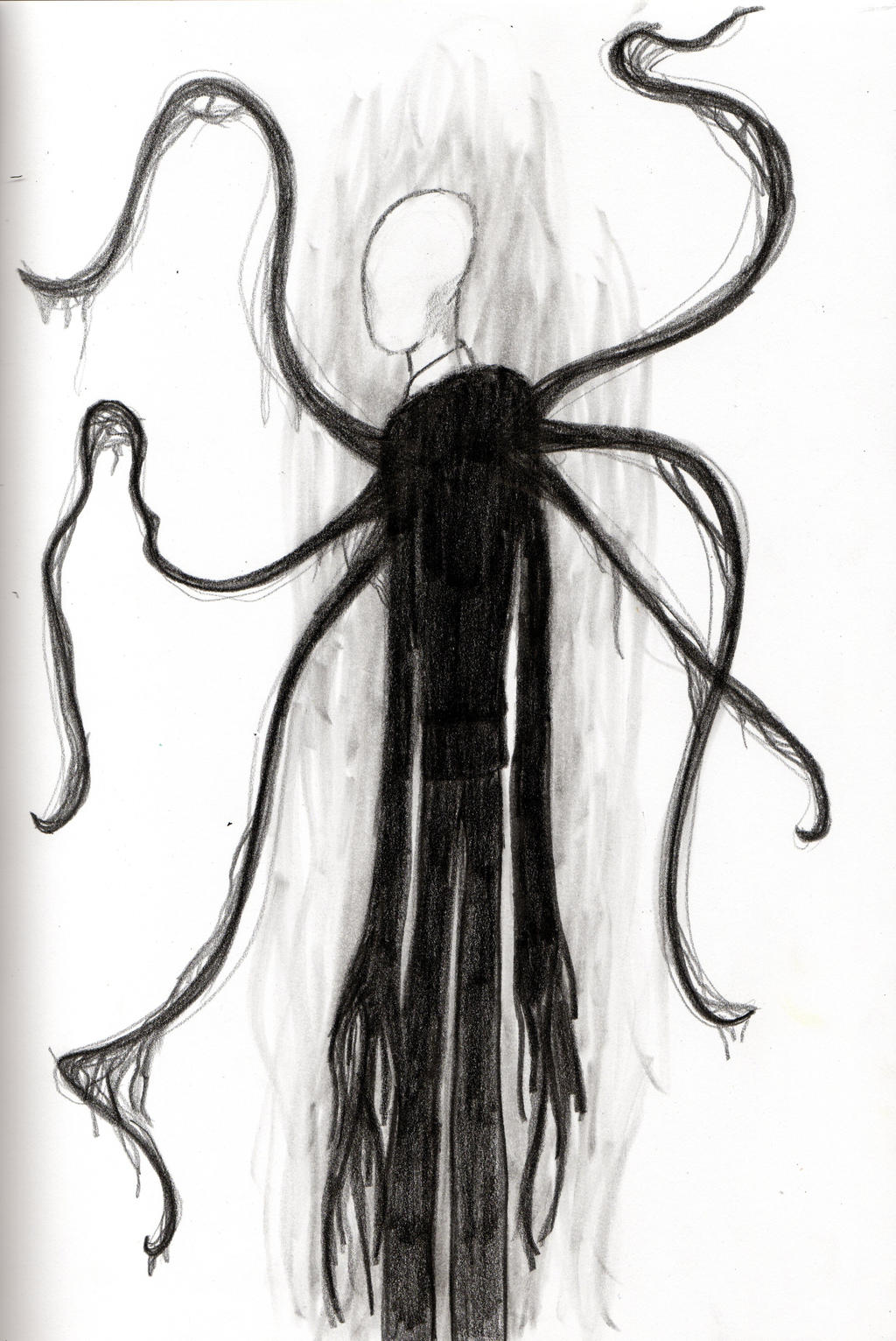Sad Slender Slenderman drawing by TheFlyingPug on DeviantArt