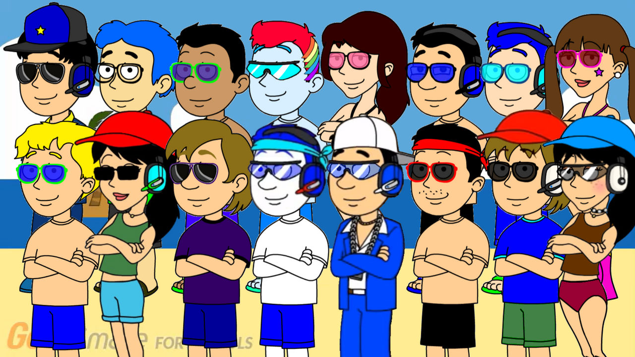 My YouTube channel art for the summer by GregoryRArt on DeviantArt