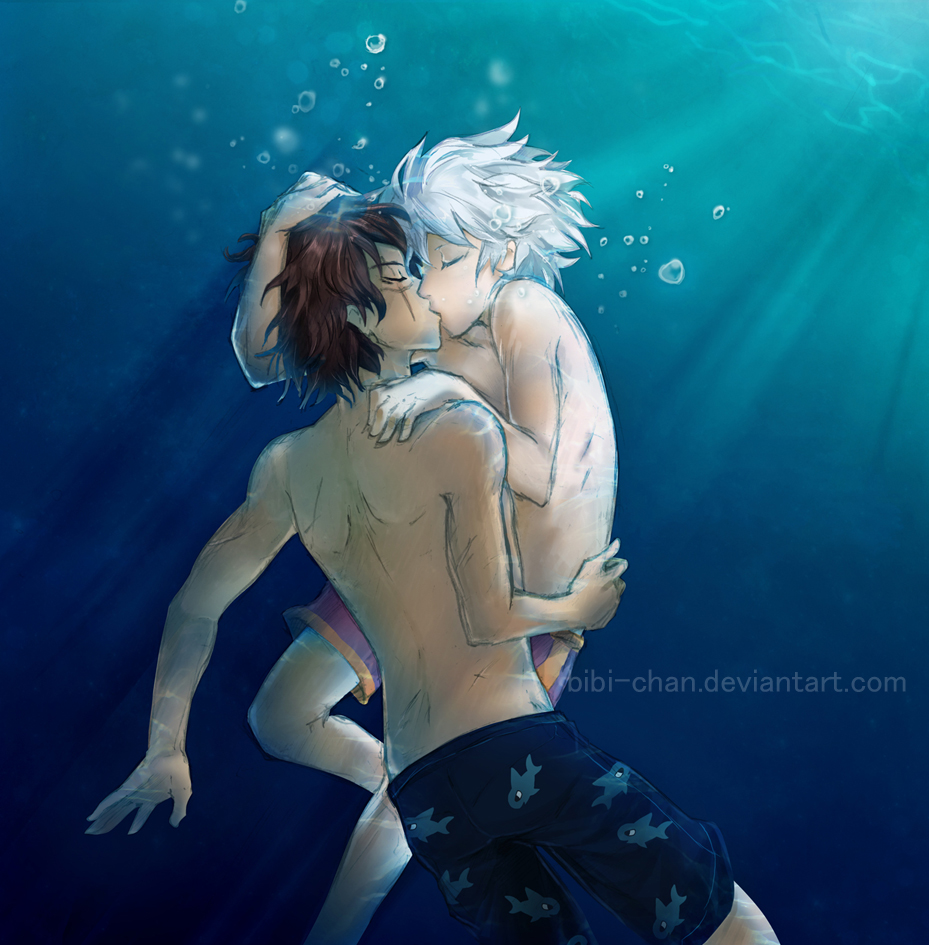 Underwater Kiss :: JiggyxGauche by bibi-chan on DeviantArt Underwater Kiss :: JiggyxGauche by bibi-chan on DeviantArt
