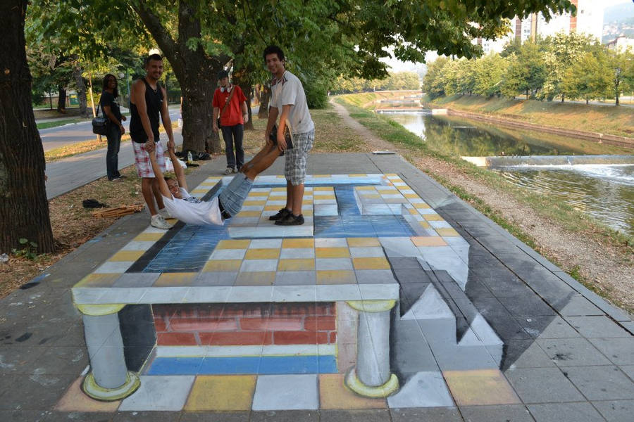 3D Street Art by oktal-Z