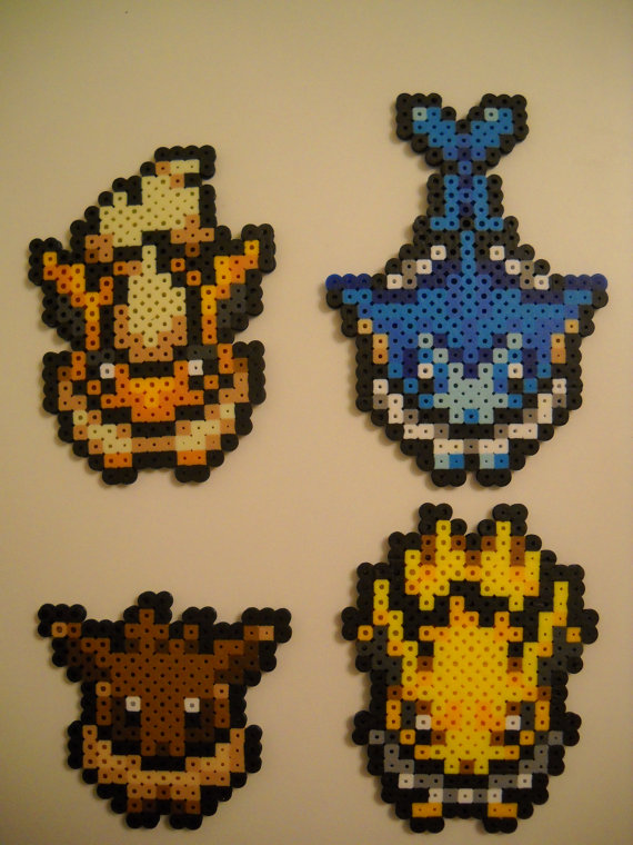 Overworld Eevee Flareon Vaporeon Jolteon