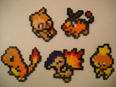 Fire Type Pokemon Starters Gen I through V