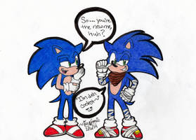 Sonic's Reaction to His 'Sonic Boom' Look