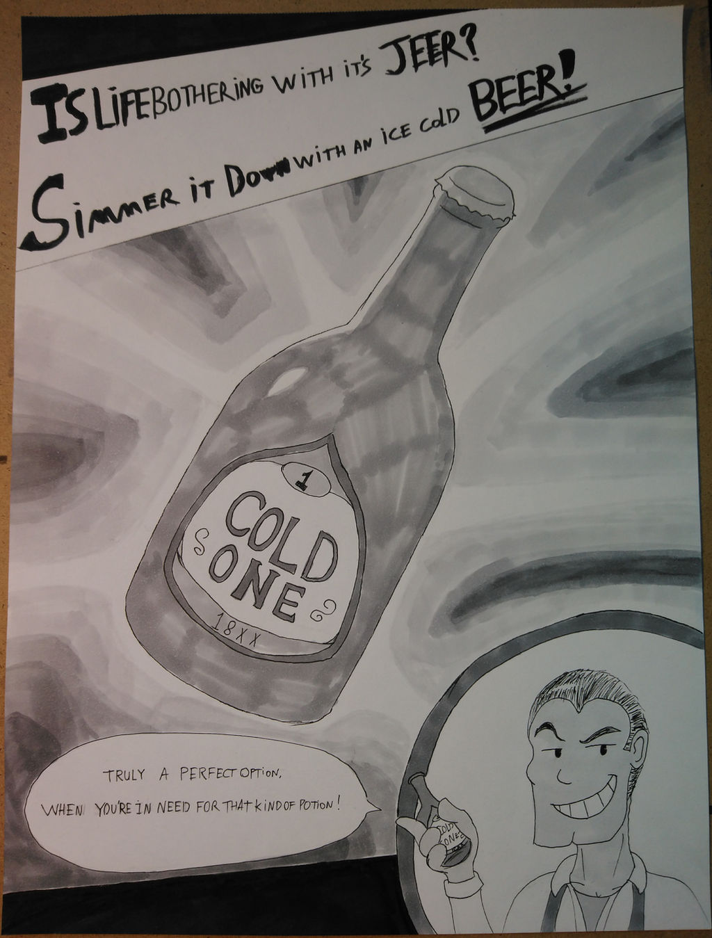 Inktober 2018 DAY:18 Bottle