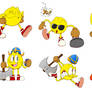 A bunch of Pac-man