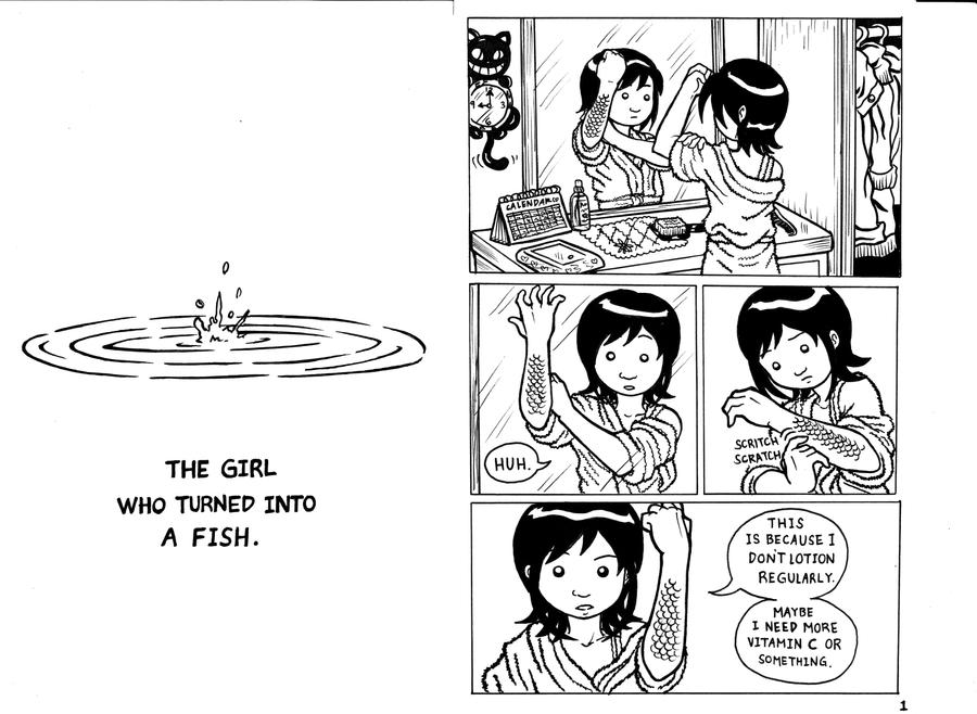 The Girl Who Turned Into a Fish (title-page1) by maryfgr23 on DeviantArt