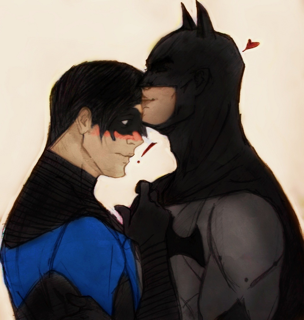 The Bat kiss the Robin by SilviaWayne on DeviantArt
