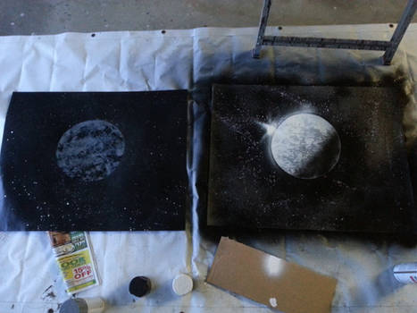 Spray Paint Moon