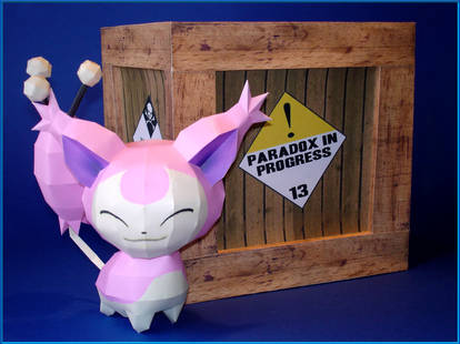 Schrodingers Skitty Papercraft