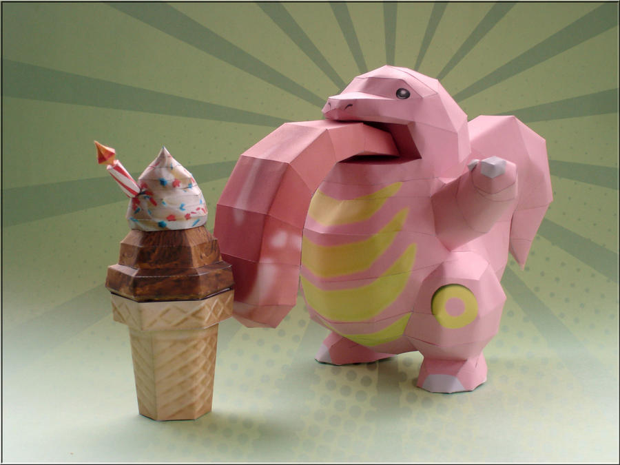 Lickitung Papercraft by Skele-kitty on DeviantArt