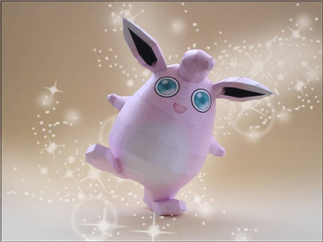 Wigglytuff Papercraft