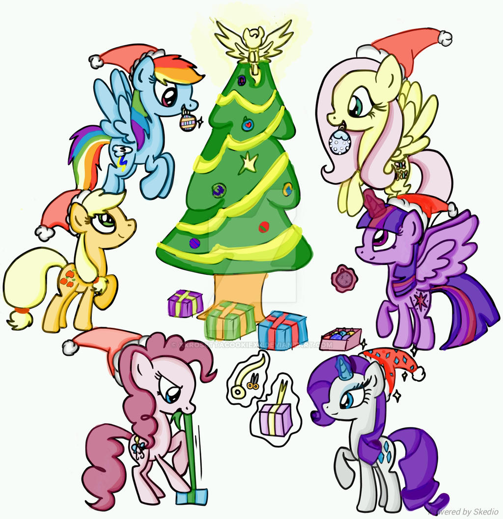 Mlp Christmas by xXRosettaCookieXx on DeviantArt