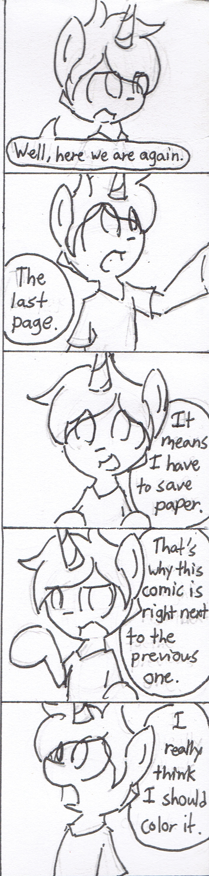 Saving Paper (without the other comic)