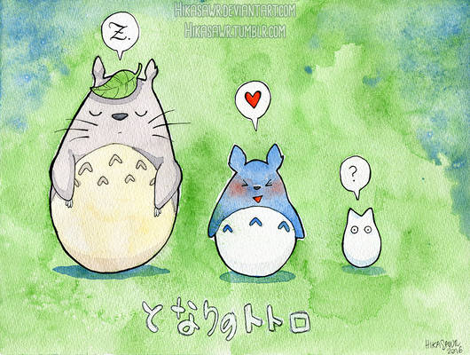 World's Watercolor Month - Day 4 : Totoro