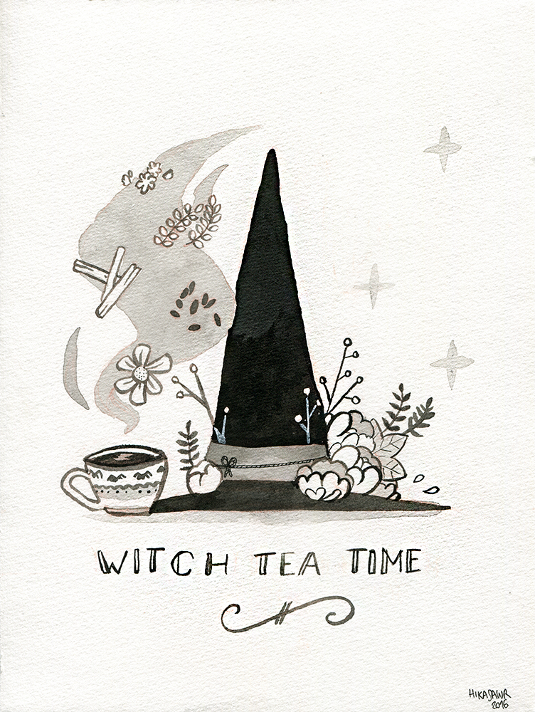 Inktober 2016 Day 10 - Tea