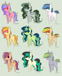 Pony Adopt Sheet (2 Points Each) by Dovah-Kitty