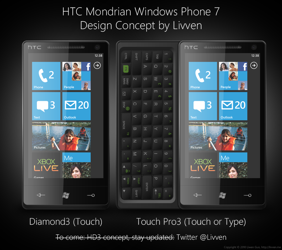 HTC Mondrian Concept PSD