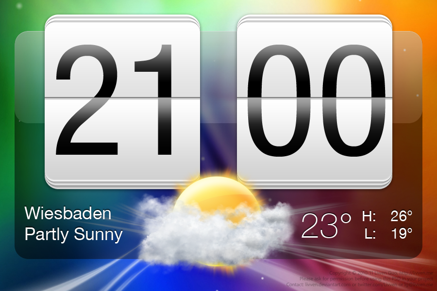 HTC Sense Clock 2.0 PSD