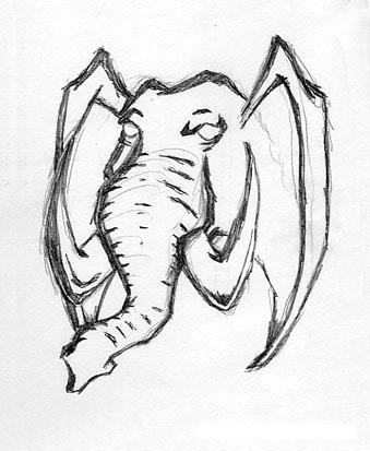 Elephant Rough Drawing Elephant rough by curtisman on DeviantArt