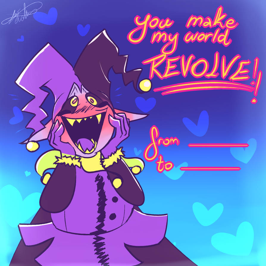 Jevil's Valentines card by LeoLevahn on DeviantArt