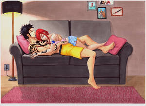 Trafalgar and Erza -Sweet dreams