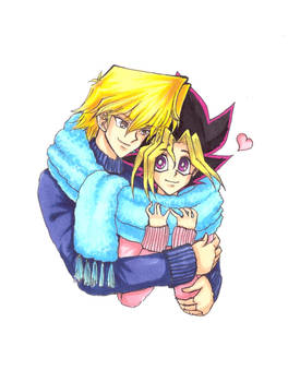 Yugi and Katsuya - Wishshipping hug