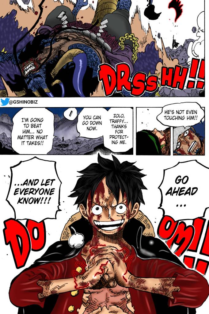 LUFFY GOES TOE TO TOE WITH KAIDO!