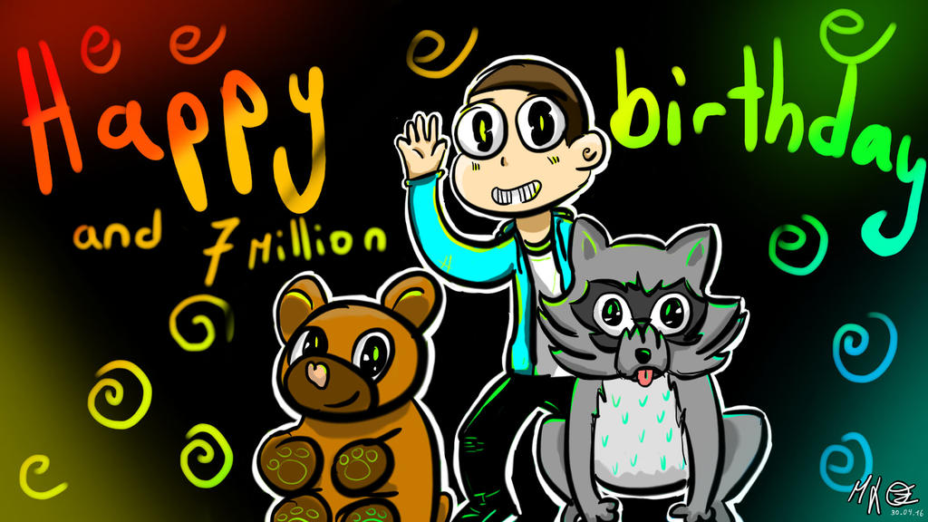 Happy birthday jonathan 7 million subs by LuLACk on DeviantArt