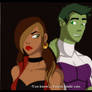 YJ_AU_Firanna_and_Beastboy