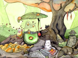 EggBot and the cat