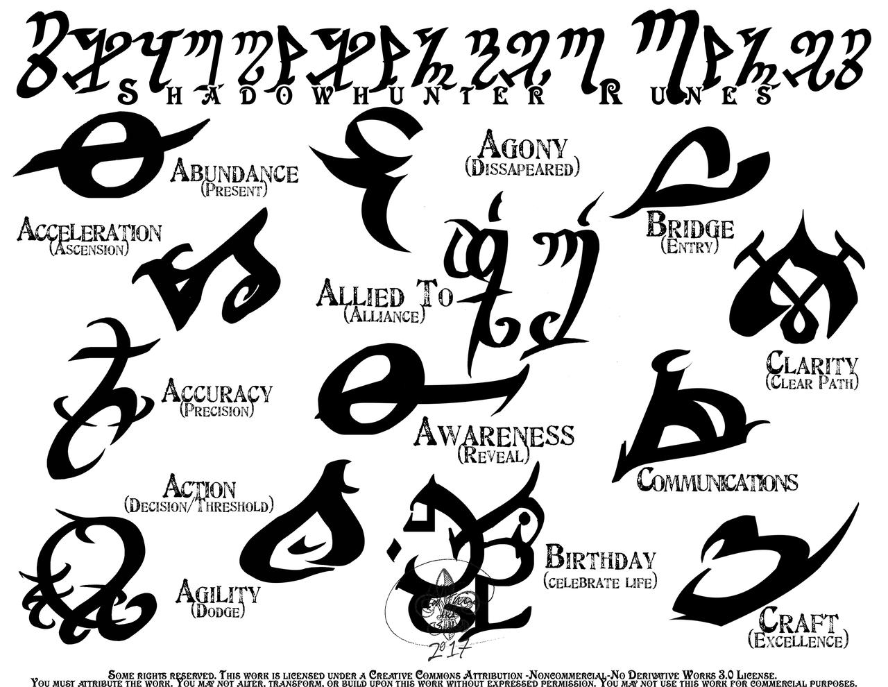 Shadowhunter - Glyphrunes Set 1