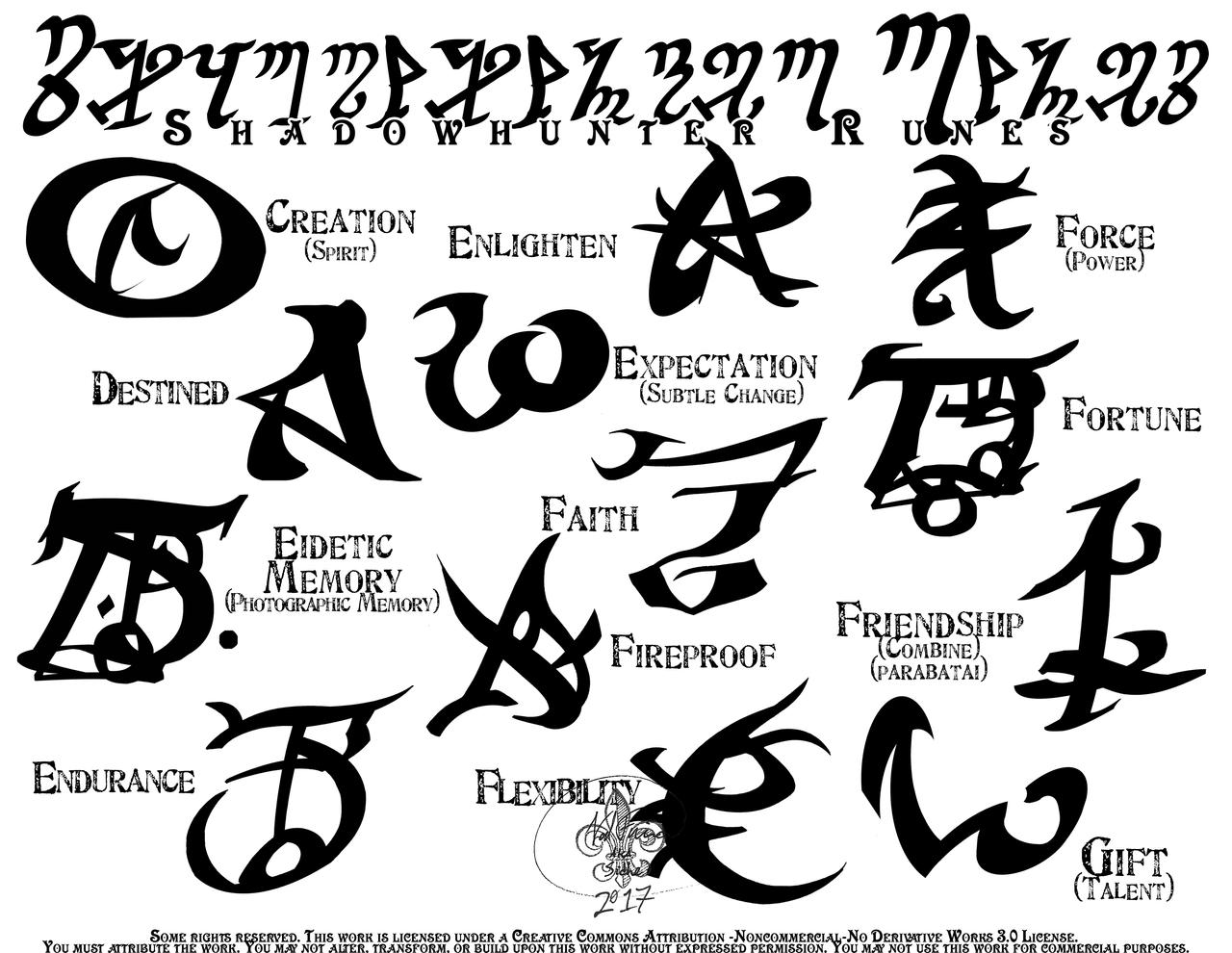 Shadowhunter - Glyphrunes Set 2