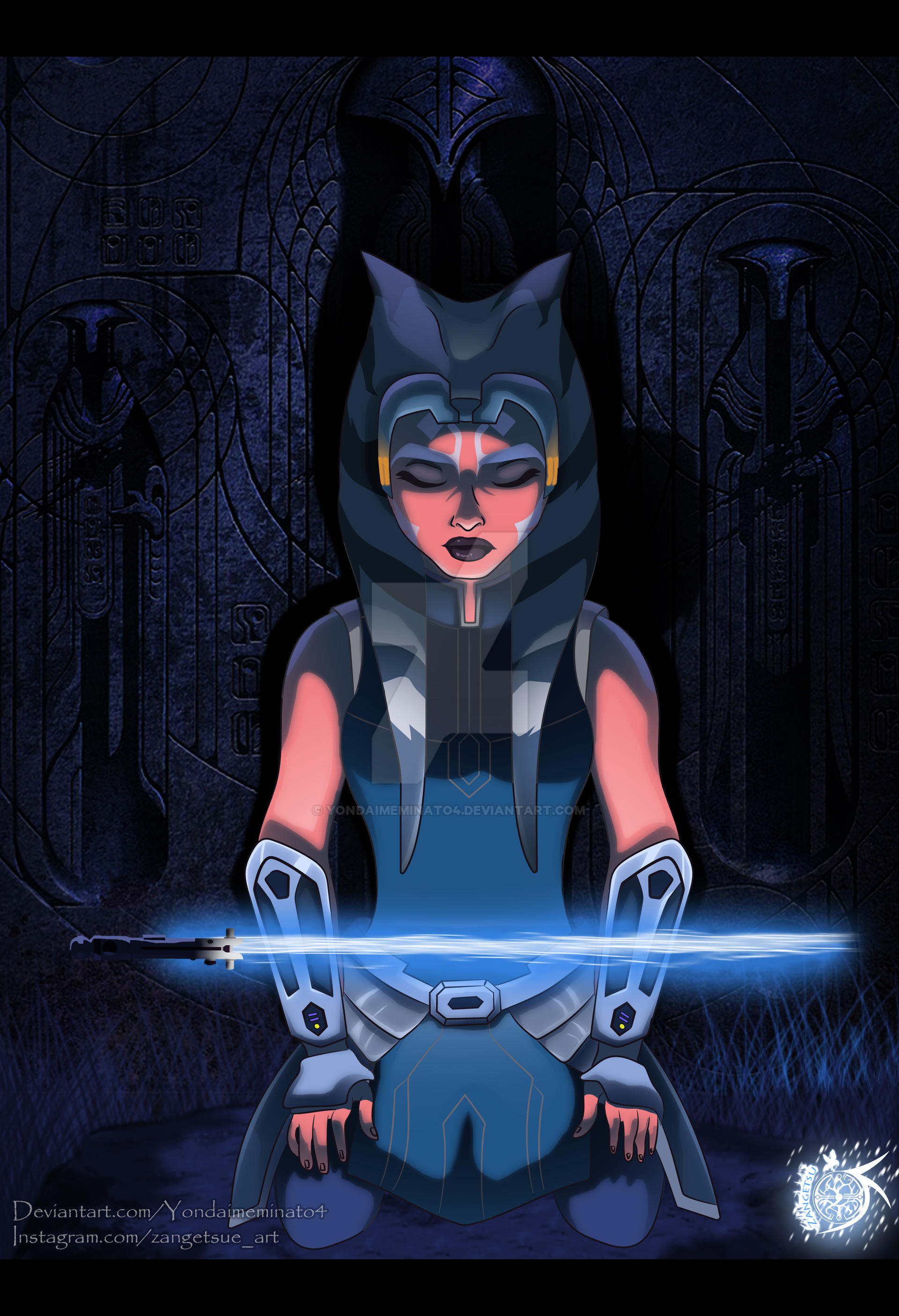 Ahsoka Tano Meditating by YondaimeMinato4 on DeviantArt