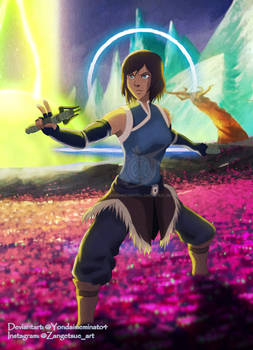 Korra Lightsaber Battle