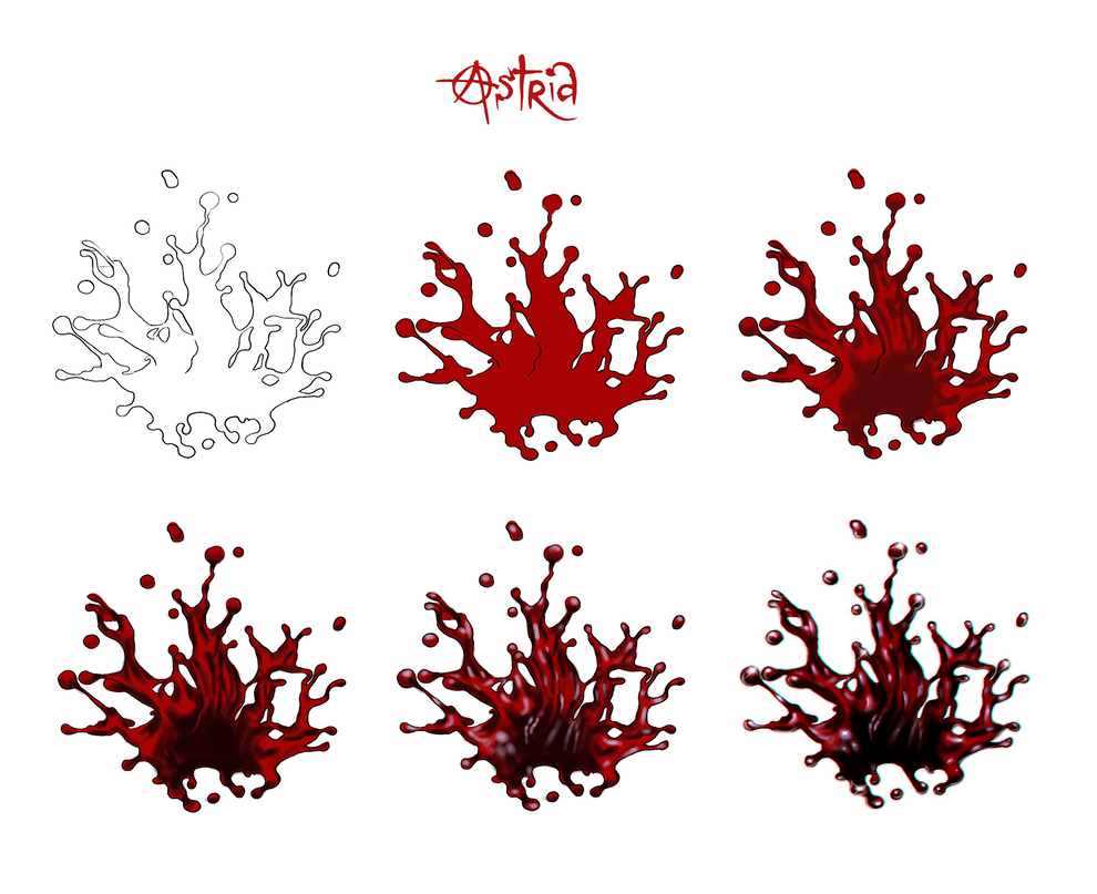 Blood Splash ( Tutorial ) by astridpx on DeviantArt