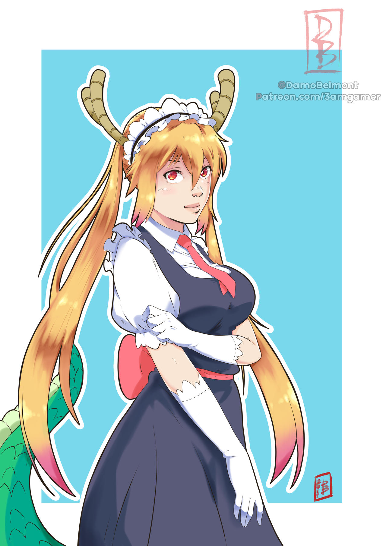 Mkdm Miss Kobayashi Dragon Maid Tohru by damodar on DeviantArt