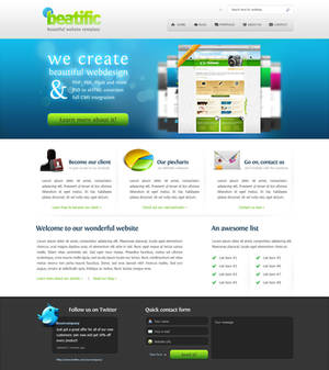 beatific - Website template