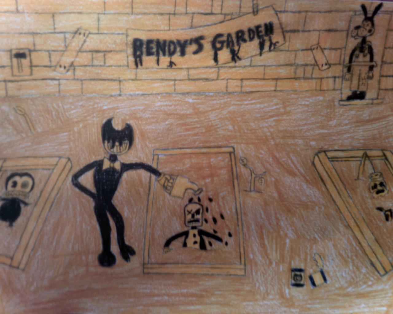 Bulky bendy  Bendy and the ink machine, Deviantart, Card games