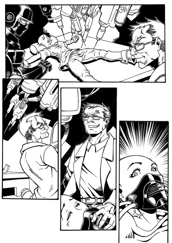 Comic Rotation Transformation Commission Comic Page Lineart Transformation 2 by shonemitsu on DeviantArt